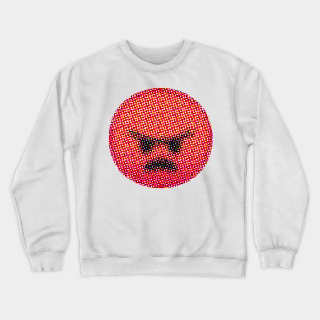 Emoji: Angry (Pouting Face) Crewneck Sweatshirt by Sinnfrey